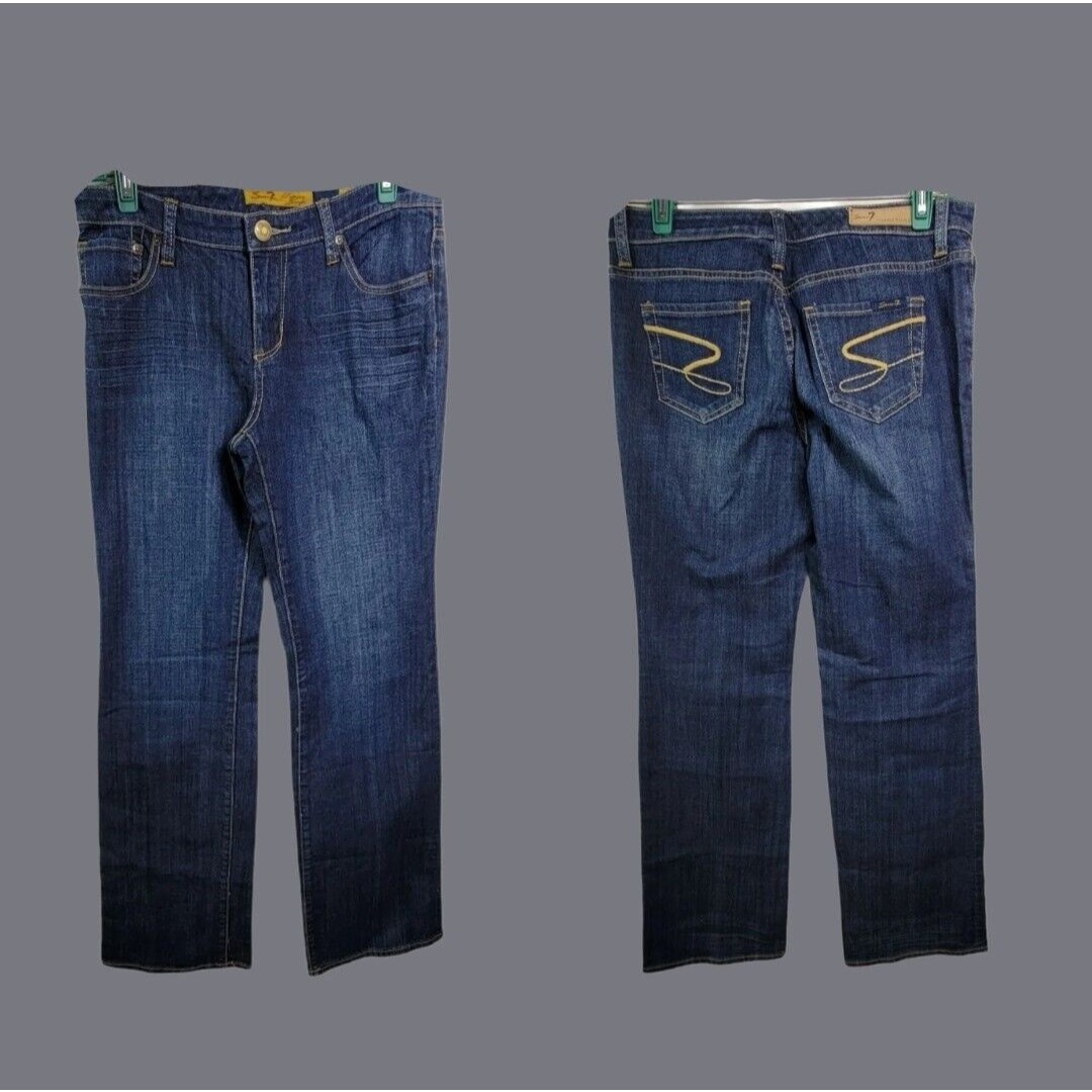 Seven 7 Flare Denim Brand Flare Jeans Indigo Size 4